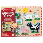 Музикален пъзел звуци на животни от ферма - Melissa & Doug