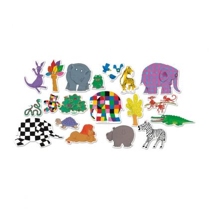 Vilac - Детски дървени магнити слончето Elmer