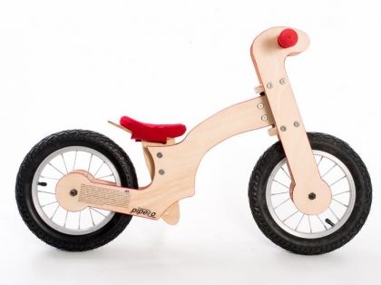Pipello - Дървено колело без педали - Червено