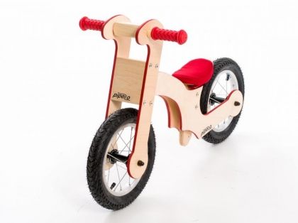 Pipello - Дървено колело без педали - Червено