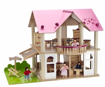 дървена кукленска къща