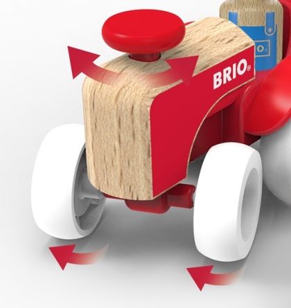 Brio - Детска дървена играчка селскостопанско влакче