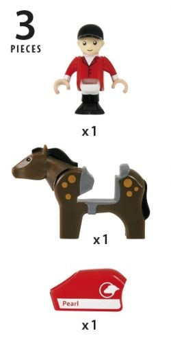 Brio - Играчка конче с ездач