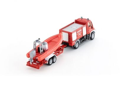 SIKU - Пожарникарско камионче с лодка Fire engine with boat, игра, игри, играчка, играчки
