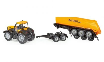 SIKU,  Tractor dolly and tipping, trailer, JCB, трактор, ремарке, игра, игри, играчка, играчки