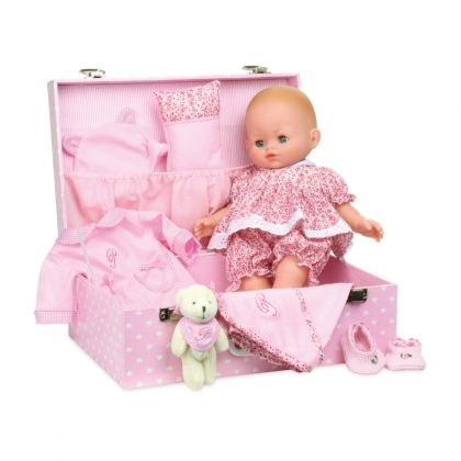 vilac, детска, кукла, кукличка, в, куфар, куфарче, бебе, аксесоари, дрешки, игра, игри, играчка, играчки