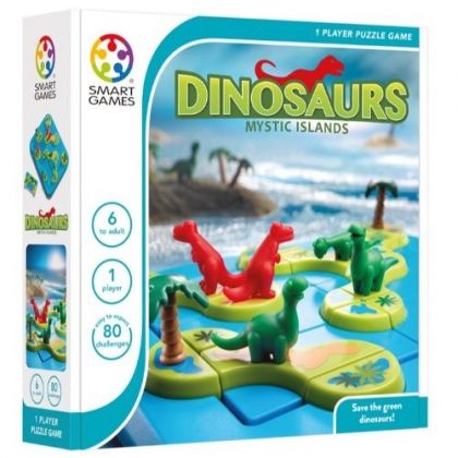 smartgames, логическа, детска, игра, динозаври, мистичен, остров, игри, играчка, играчки