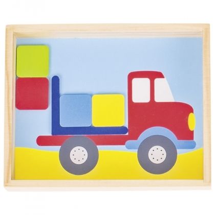 goki, дървена, игра, за, сръчност, камион, камионче, игри, играчка, играчки