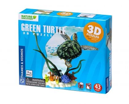 Thames & Kosmos - 3D пъзел Морска костенурка Диорама