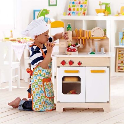 Hape - Дървена детска кухня бяла - E3100_4.jpg