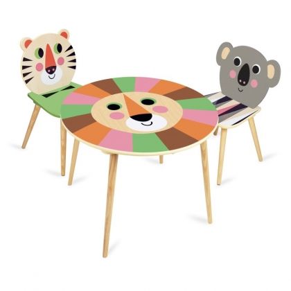 vilac, детско, дървено, стол, столче, тигър, мебел, игра, игри, играчка, играчки
