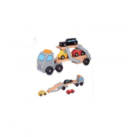 classic world, детски, дървен, автовоз, камион, камионче, колички, игра, игри, играчка, играчки