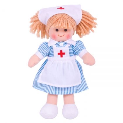 Bigjigs - Детска кукла Медицинската сестра Нанси