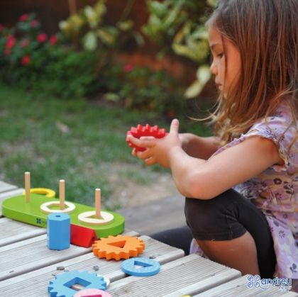 Andreu toys, цветна, низанка, със, зъбни, колела, играчка, играчки, игри, игра