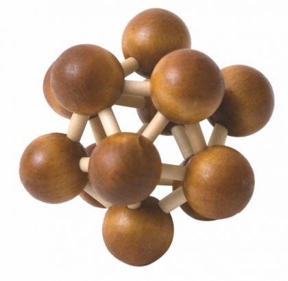  Woody - Главоблъсканица "Молекула" 3D дървен пъзел 