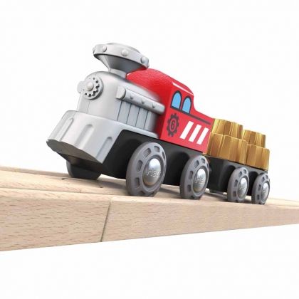 hape, локомотив, влак, влакче, товарно, товарен, релси, игра, игри, играчка, играчки