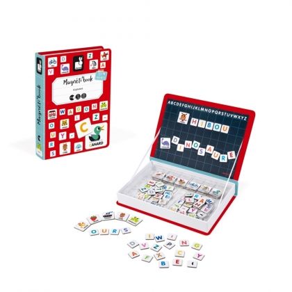 janod, магнитна, книга, игра, образователна, френска, азбука, букви, думи, език, игри, играчка, играчки