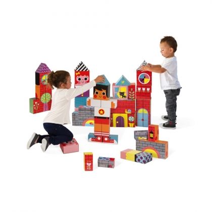 janod, детски, кубчета, подреждане, пъзел, кубче, игра, игри, играчка, играчки