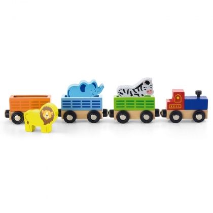 viga, дървен, влак, влакове, на, магнит, вагони, релси, сафари, игра, игри, играчка, играчки