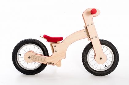 Pipello - Дървено колело без педали Lilly - Червено