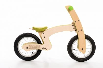 Pipello - Дървено колело без педали Lilly - Червено