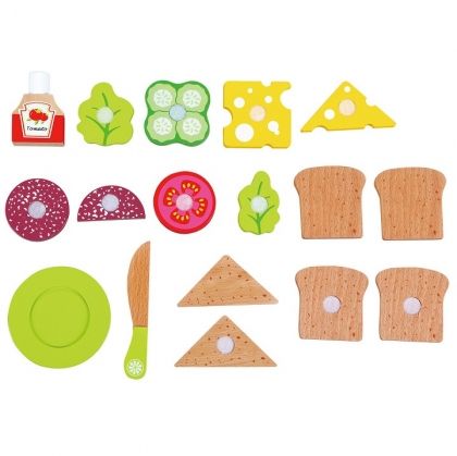New Classic Toys,  дървен, комплект, кутия, за обяд, игри за подреждане, кухни, детски кухни, аксесоари за детска кухня, подноси, детски подноси, кутия, кутия за храна, кутия за обяд, игра, игри, играчка, играчки,				