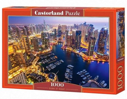 Castorland, Дубай, Обединени арабски емирства, нощ, светлини, пъзел, пъзели, puzzles, пъзелите, пъзели