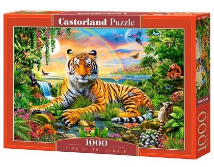 Castorland, джунгла, тигър, диви животни, природа, пъзел, пъзели, puzzles, пъзелите, пъзели