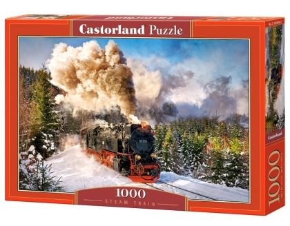 Castorland, парен влак, влак, пъзел, пъзели, puzzles, пъзелите, пъзели