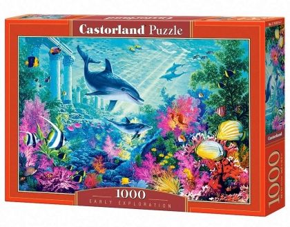 Castorland, приключение, море, морски животни, делфини, риби, корали, пъзел, пъзели, puzzles, пъзелите, пъзели 