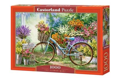 Castorland, цветя, пазар, пазар за цветя, цветове, колело, пъзел, пъзели, puzzles, пъзелите, пъзели