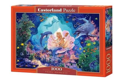 Castorland, принцеса, перли, перла, русалка, делфини, корали, океан, пъзел, пъзели, puzzles, пъзелите, пъзели 