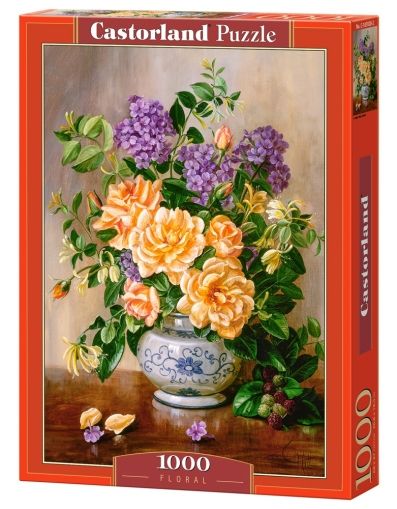 Castorland, ваза, цветя, ваза с цветя, пъзел, пъзели, puzzles, пъзелите, пъзели