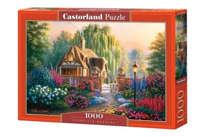 Castorland, къща, цветя, градина, пъзел, пъзели, puzzles, пъзелите, пъзели