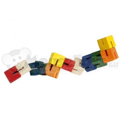goki, комплект от 12, елемента в пъзел куб, ластичен, 12 цветни кубчета, свързани с ластик, играчка, играчки, игри, игра, пъзел, пъзели, puzzles, пъзелите, пъзели игри