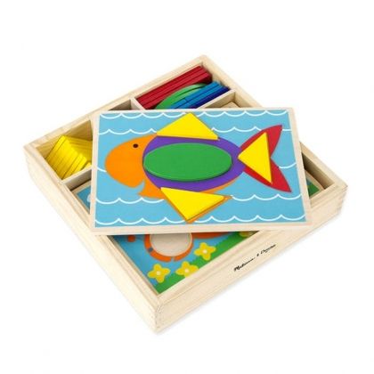 melissa & doug, дървени шаблони за подреждане в кутия, дървени шаблони, шаблони, картинки, игра, игри, играчка, играчки