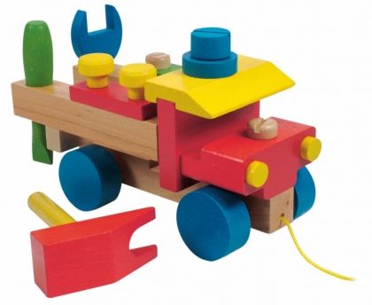 Woody - Детски камион конструктор с инструменти
