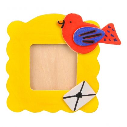 Goki, дървена рамка за снимка, за оцветяване и декорация, подарък, пиле, играчка, играчки, игри, игра