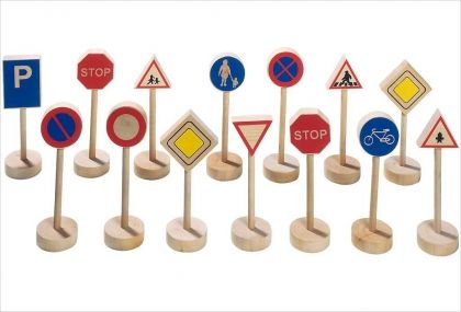 Goki , дървена играчка, пътни знаци, образователна играчка, играчка, играчки, игри, игра 
