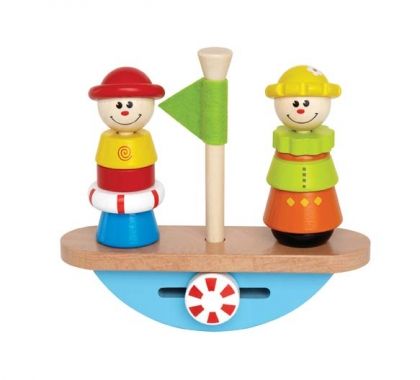 Hape, детска, дървена, лодка, за, баланс, образователна играчка, обучителна играчка, креативна играчка, играчка, играчки, игри, игра