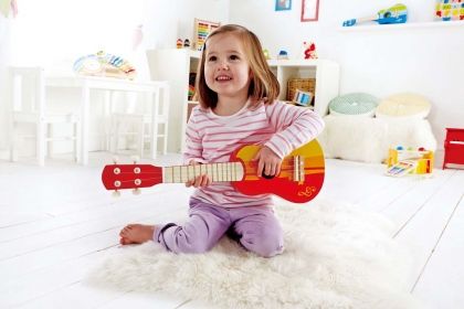 Hape, детски, музикален, инструмент, китара, укулеле, играчка, играчки, игри, игра