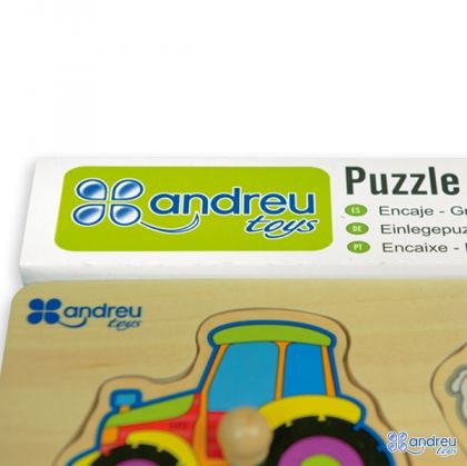 Andreu toys, дървен, пъзел, с, дръжки, ферма, пъзел, пъзели, puzzles, пъзелите, пъзели игри