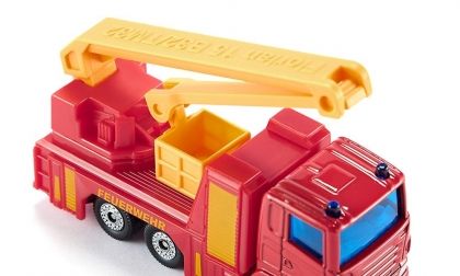 Siku, Метална играчка, пожарникарски камион със спасителна платформа, пожарникарски камион, пожарникарско камионче, игра, игри, играчка, играчки
