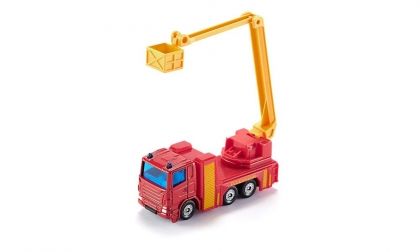 Siku, Метална играчка, пожарникарски камион със спасителна платформа, пожарникарски камион, пожарникарско камионче, игра, игри, играчка, играчки
