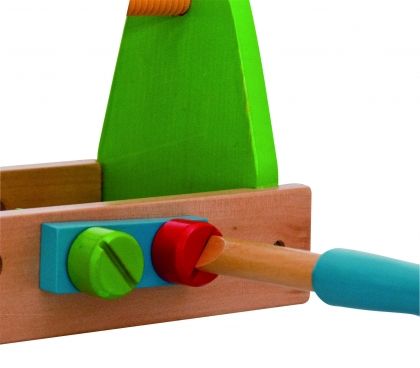 Woody, Детска, дървена, играчка, Сандък, с, инструменти, играчки, игри, игра