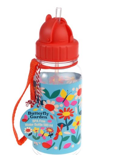 Rex London - Детска бутилка за вода - Градински пеперуди