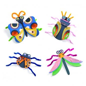 Djeco -  Творчески комплект - Направи си насекоми от шенилна тел