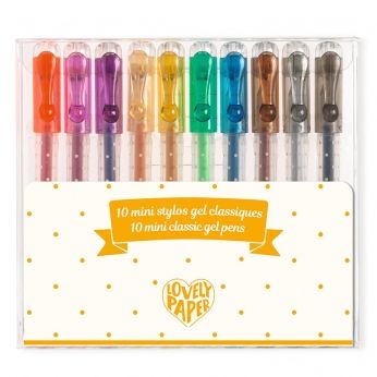 Djeco - Комплект мини гел химикалки  - 10 цвята