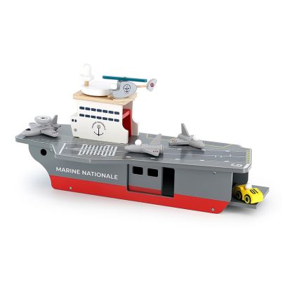 Дървена играчка - Самолетоносач - по дизайн Marine Nationale - VILAC