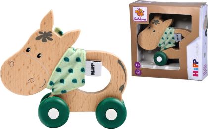 Детска дървена играчка за бутане - Магаренце - Колекция HIPP - Eichhorn